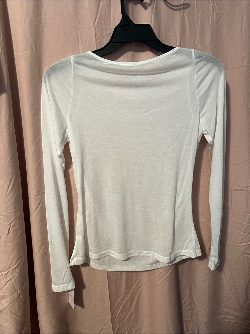 Auden White Long Sleeve Crewneck Top - Picture 4 of 5
